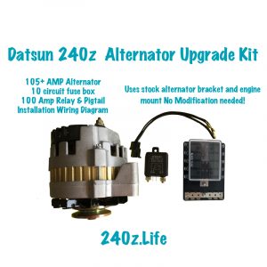 Datsun 240z 260z 280z High Output Alternator Upgrade Kit